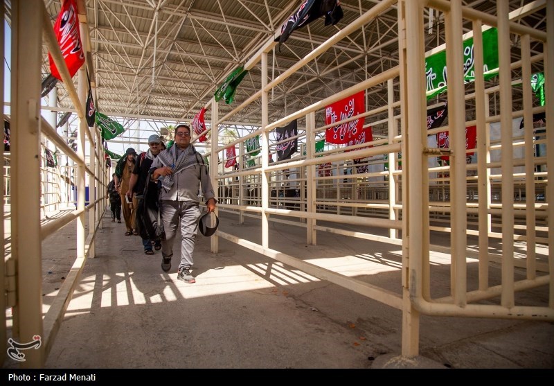 زایران اربعین حسینی در مرز خسروی