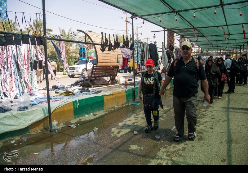 زایران اربعین حسینی در مرز خسروی