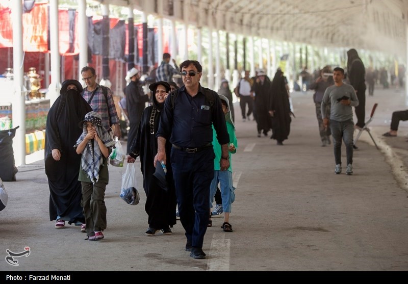 زایران اربعین حسینی در مرز خسروی