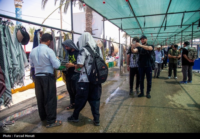 زایران اربعین حسینی در مرز خسروی