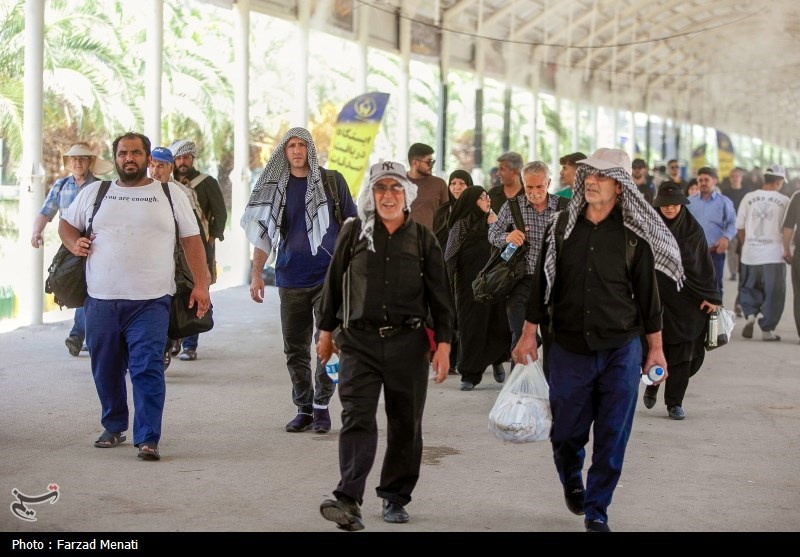 زایران اربعین حسینی در مرز خسروی