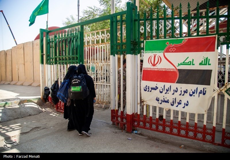 زایران اربعین حسینی در مرز خسروی