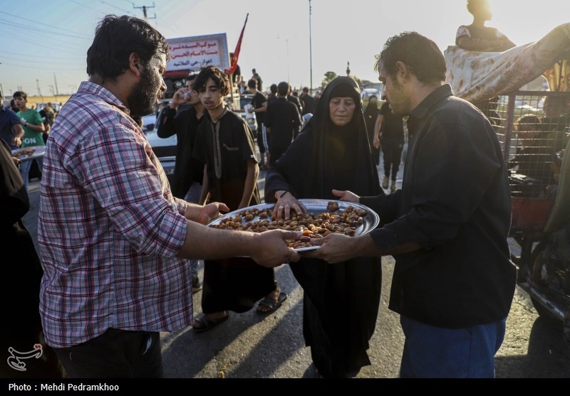 حرکت کاروان پیاده‌روی اربعین از ملاشیه‌ی اهواز