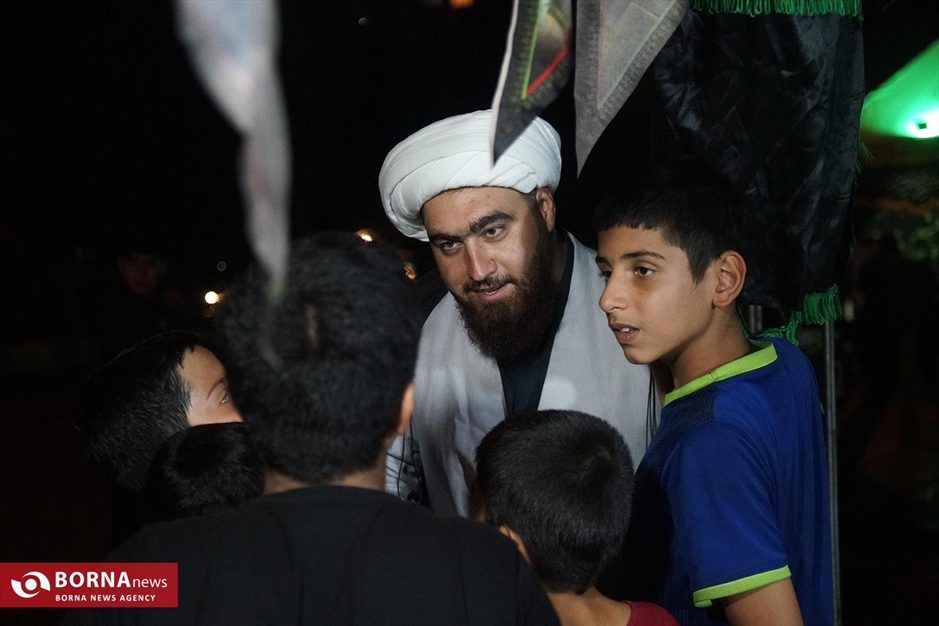 برپایی خیمه‌های عزاداری حسینی در منطقه ۱۴ تهران