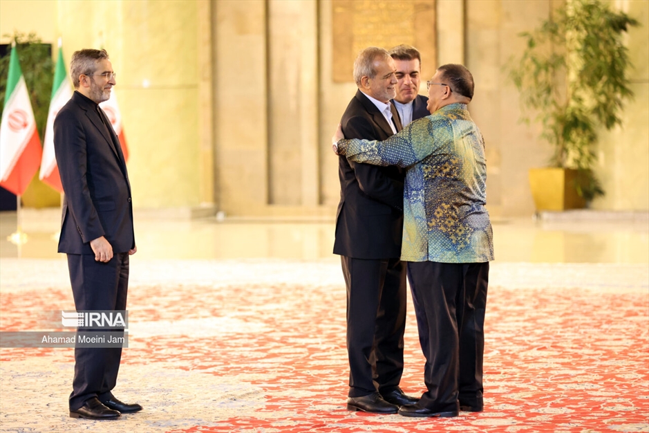 دیدار میهمانان شرکت کننده در مراسم تحلیف با رئیس جمهور