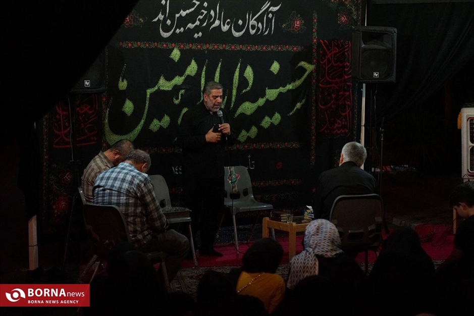 برپایی خیمه‌های عزاداری حسینی در منطقه ۱۴ تهران