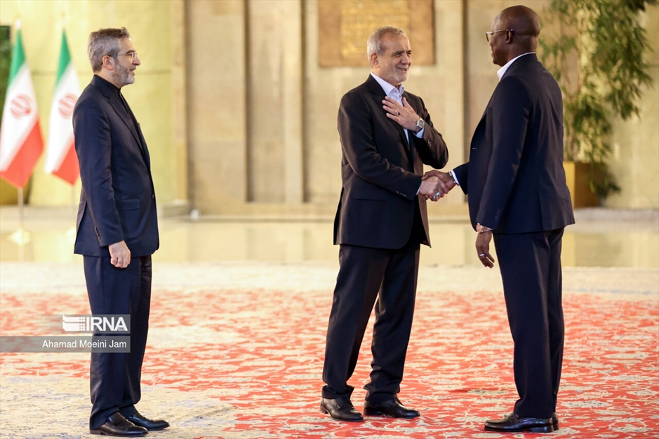 دیدار میهمانان شرکت کننده در مراسم تحلیف با رئیس جمهور