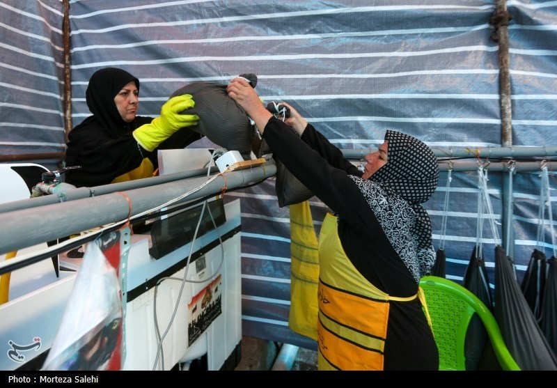 موکب شتشوی رایگان لباس زائرین اربعین حسینی - نجف اشرف