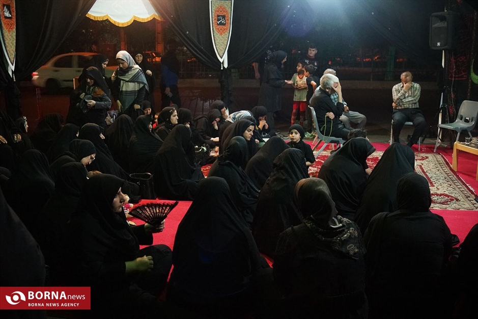 برپایی خیمه‌های عزاداری حسینی در منطقه ۱۴ تهران