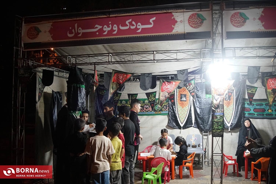 برپایی خیمه‌های عزاداری حسینی در منطقه ۱۴ تهران