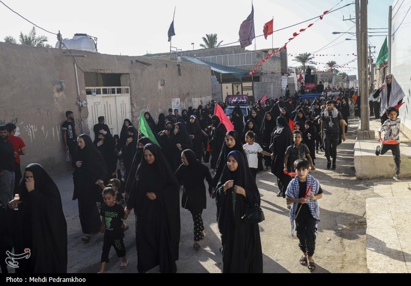 حرکت کاروان پیاده‌روی اربعین از ملاشیه‌ی اهواز