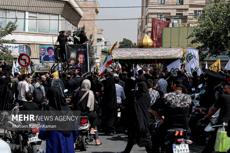 مراسم تشییع پیکر مطهر شهید میلاد بیدی