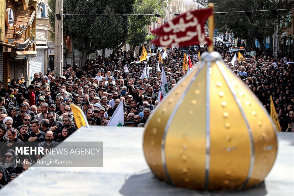 مراسم تشییع پیکر مطهر شهید میلاد بیدی