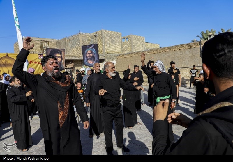 حرکت کاروان پیاده‌روی اربعین از ملاشیه‌ی اهواز