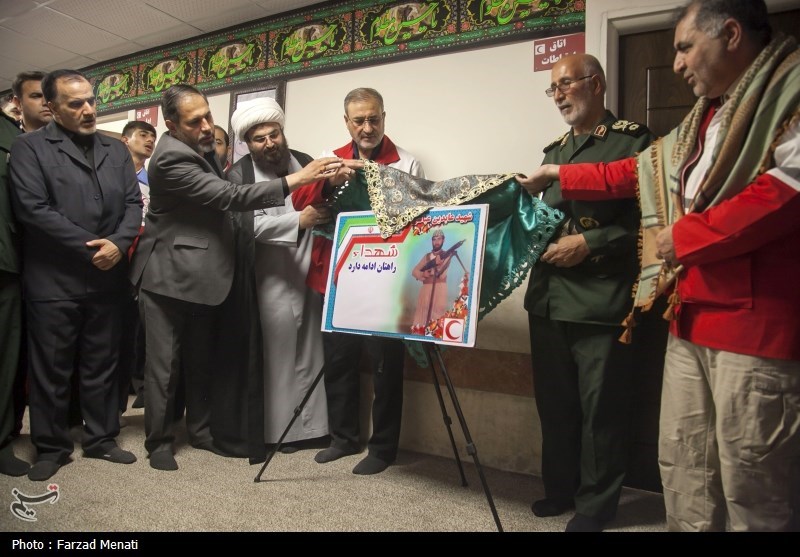 افتتاح پایگاه هلال احمر در مرز خسروی