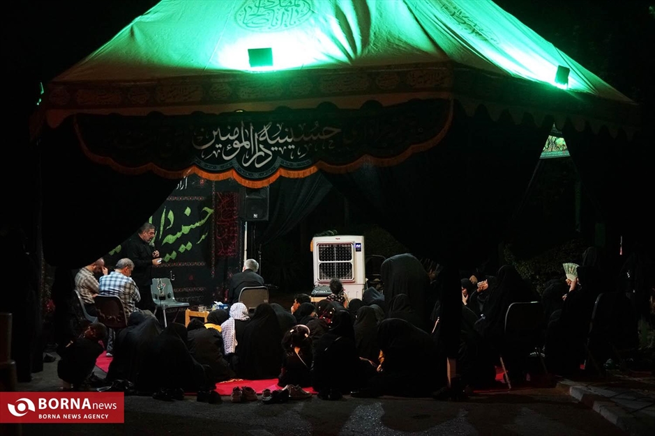 برپایی خیمه‌های عزاداری حسینی در منطقه ۱۴ تهران