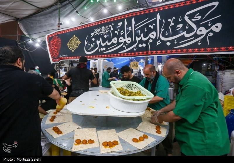 موکبهای پذیرایی از زائرین اربعین حسینی در شهر نجف