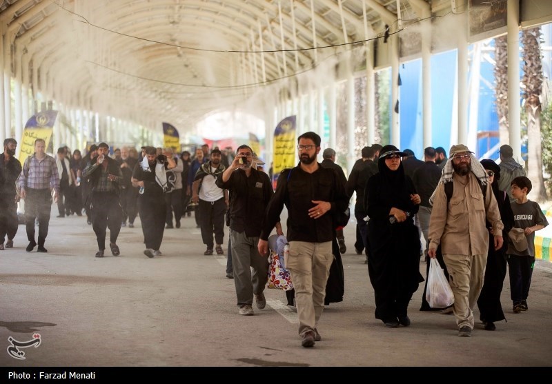 زایران اربعین حسینی در مرز خسروی