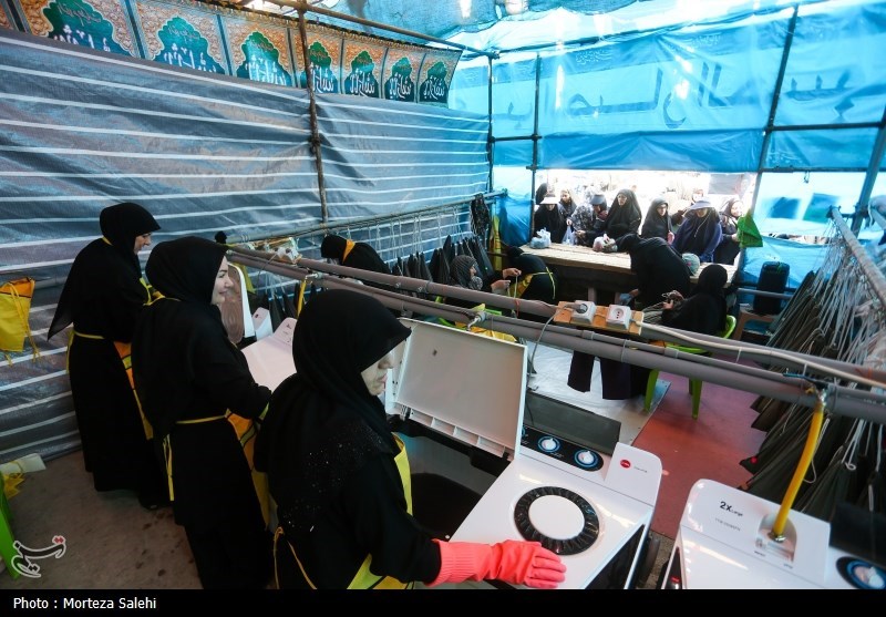 موکب شتشوی رایگان لباس زائرین اربعین حسینی - نجف اشرف