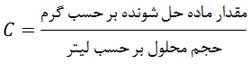 استوکیومتری در محلول ها