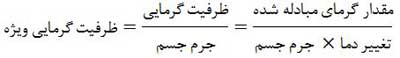 ظرفیت گرمایی